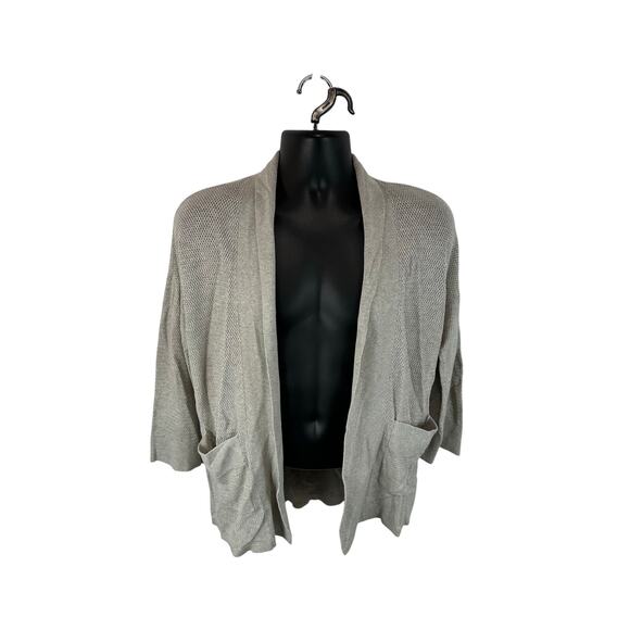 Aritzia Wilfred Silk Cashmere Open Front Cardigan Sweater Grey Size XS Career - Picture 1 of 10